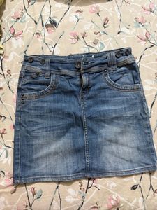 Denim Mini Skirt