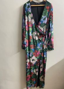 Zara Floral Velvet dress