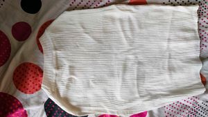 White Ribbed Sleeveless Top