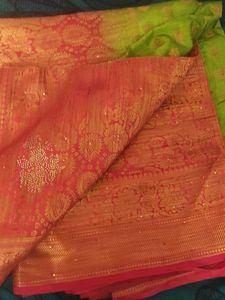New Beautiful Double Shade Art Silk Saree