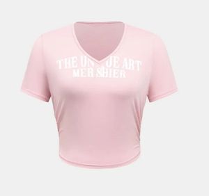 v neck side scrunch tshirt savana