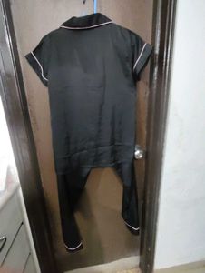 Satin Black Pajama Set it not cheap material