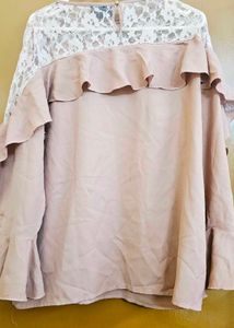 Lace Ruffle Top
