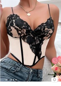 lace net corset