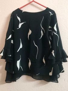 Elegant Abstract Print Top