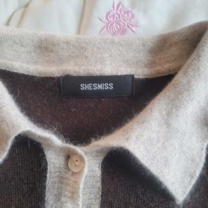 Brown Knit Top