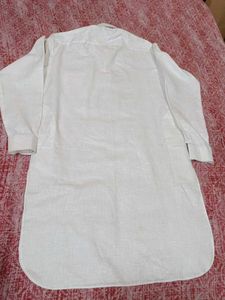 Classy White Cotton Kurta