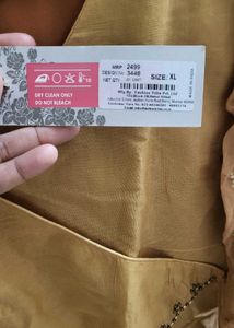 Elegant Gold Kurti And Bottom Plazzo