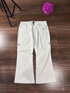 White Cargo Pants