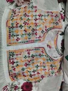 White Embroidered Tunic Dress