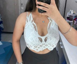 White Bralette Top