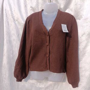 Premium Brown Knit Cardigan 🤎