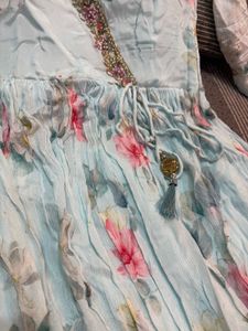 Gown With Floral Prints
