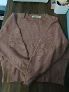 Floral Embroidered Sweater