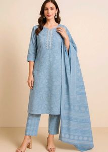 Stylish Kurti With Pant & Duppata (Women's)