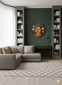 Buddha painting realistic work acrylic