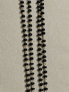 Black Beads - Small Stone Size