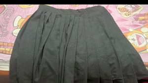 Korean Skirt And School Type Skir Combo