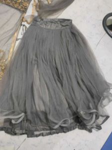 Elegant Grey Embroidered Lehenga Choli