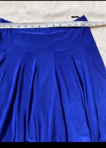 Royal blue skirt