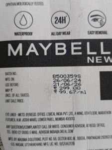 Maybelline Colossal Eyeliner, Kajal, Mascara Set