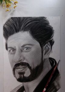 Shah Rukh Khan Pencil Portrait