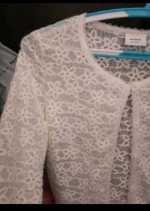 White Flower Summer Cardigan