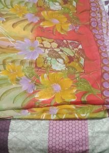 Flower Print Saree