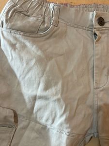 Boys Beige Cargo Pants