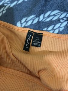 Cute Orange Crop Top