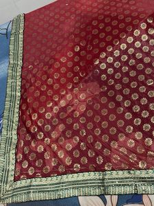 Red &amp; Gold saree