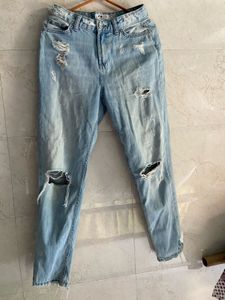 Ripped Light Wash Jeans