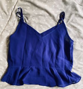 Blue Peplum Cami Top💙