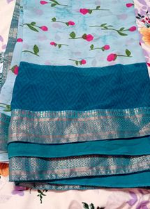 Blue Saree