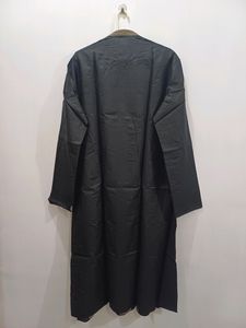 Silk Kurta Chudidar Set (Black With Work)