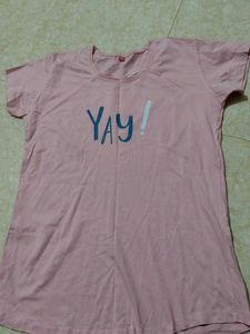 Pink 'Yay!' Graphic Tee