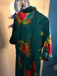 Floral Print Kurta