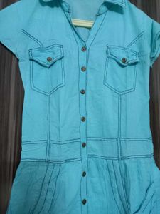 Cute Cyan Top