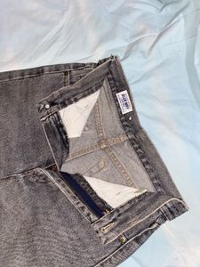 High Waist Wide Straight Fit Jeans