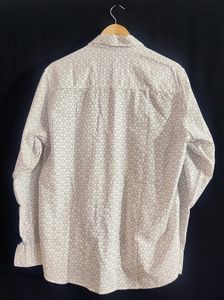 Crimsoune Club White Printed Kamis Shirt For Men