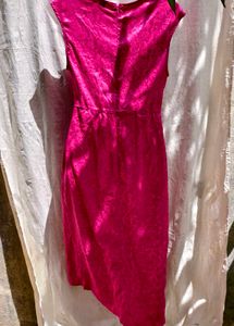 I. Pink Midi Dress