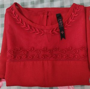 Hey! Brand, Beautiful Sleeveless Red Color Top