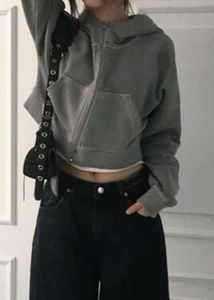 charcoal hooded sweatshirt with glitter heart