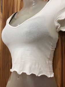 White Staple H&M Top