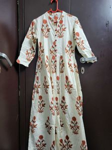 Floor Length Kurti With Front Slit
