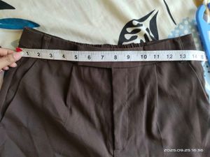 Brown Wide Leg Korean pant