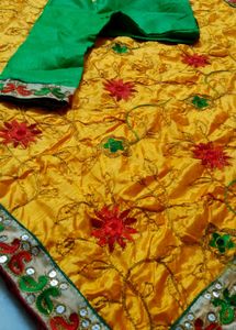 Multi Colour Saree With Blouse Design