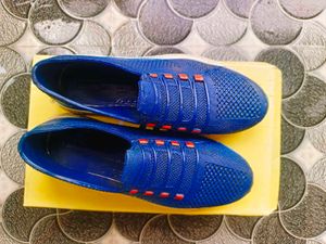 Blue Slip-On Shoes | Daily Wear | Comfortab