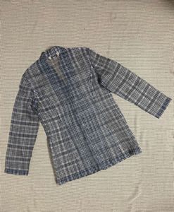 Sheer Plaid Blazer