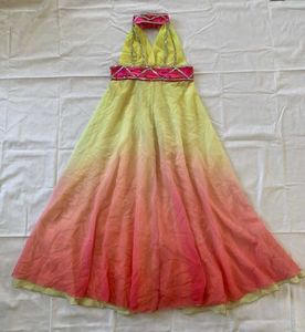 Two Toned Ombre Halter Kurti Dress